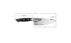 Pro 2.0 Forged 6" Chef knife with dimensions