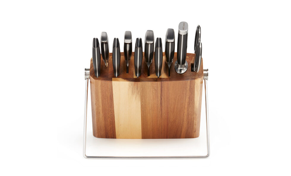 Pro Series 2.0 11pc Acacia Wood Knife Block Set Ergo Chef Knives