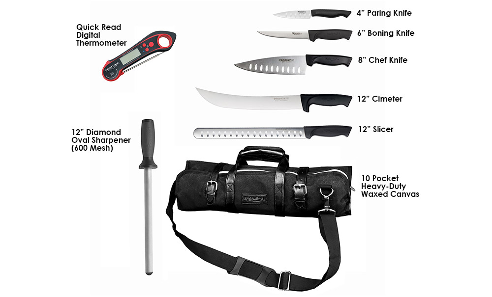 Ergo Chef Prodigy Competition Pit-Master BBQ Knife Kit - 14pc - Ergo Chef  Knives