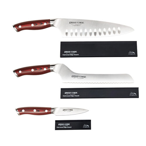 Crimson 3pc Essentials Knife Set with guards