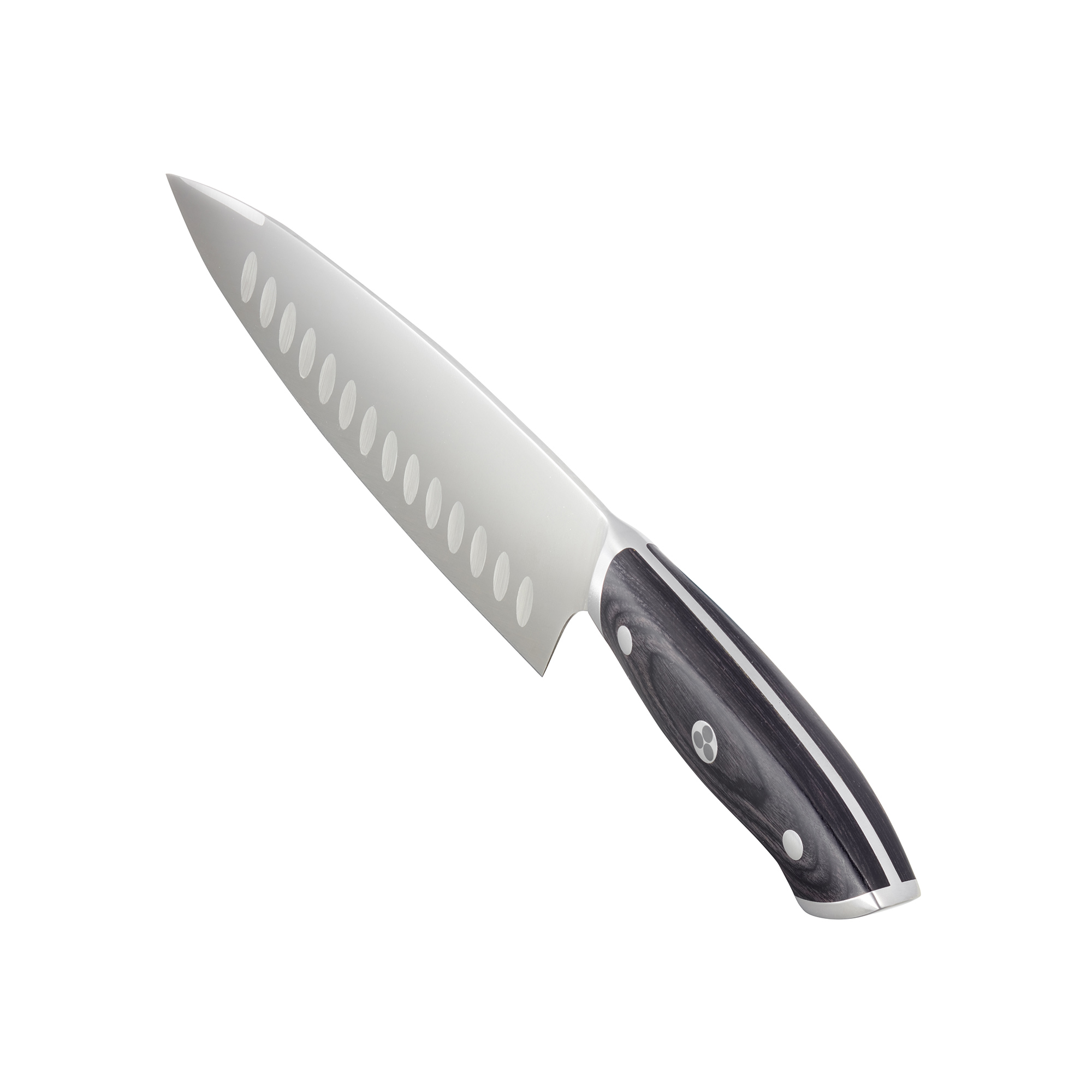 Ergo Chef Pro Series 8" chef knife shows full tang in handle